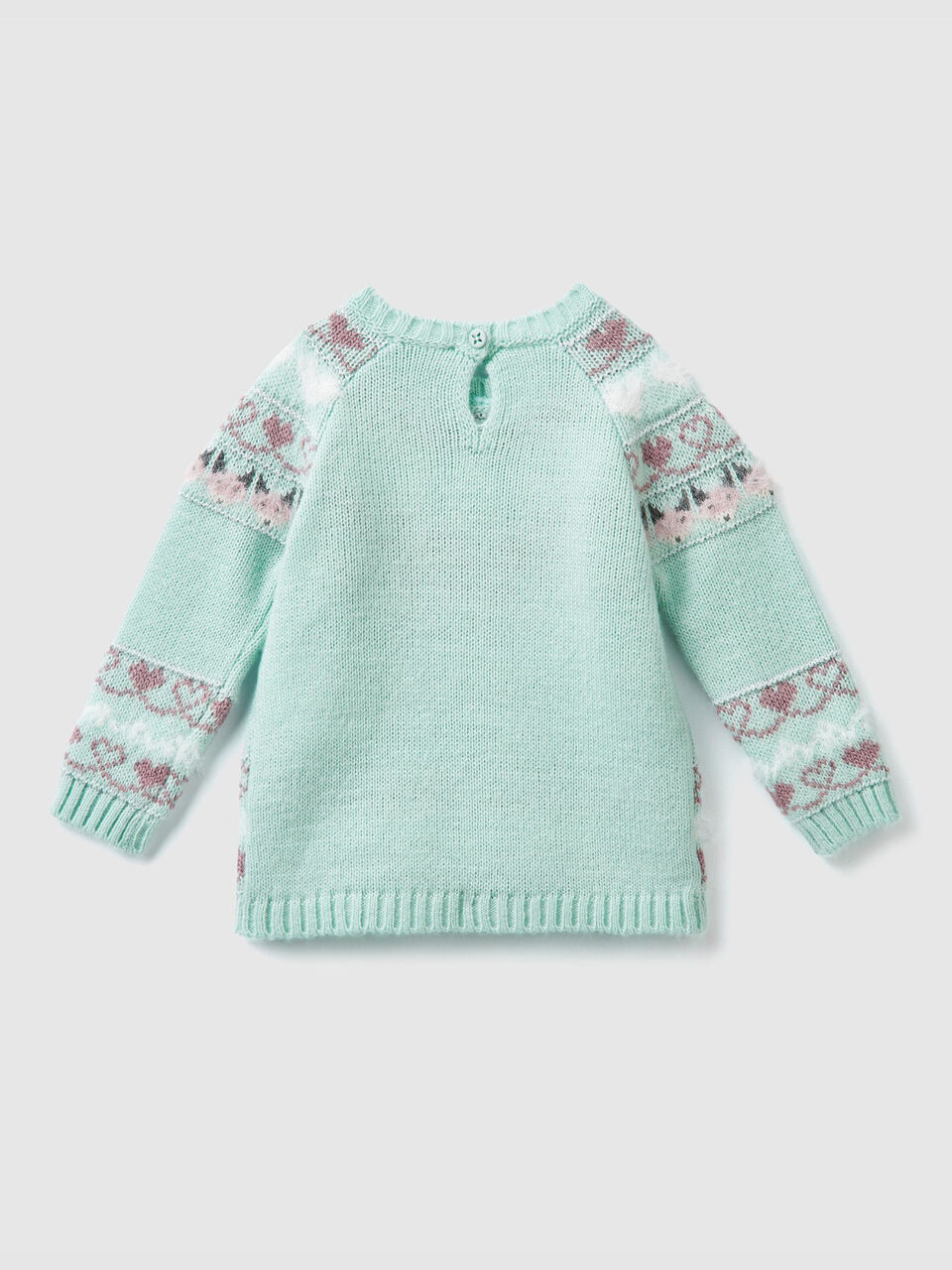 Jacquard wool sweater image number 2