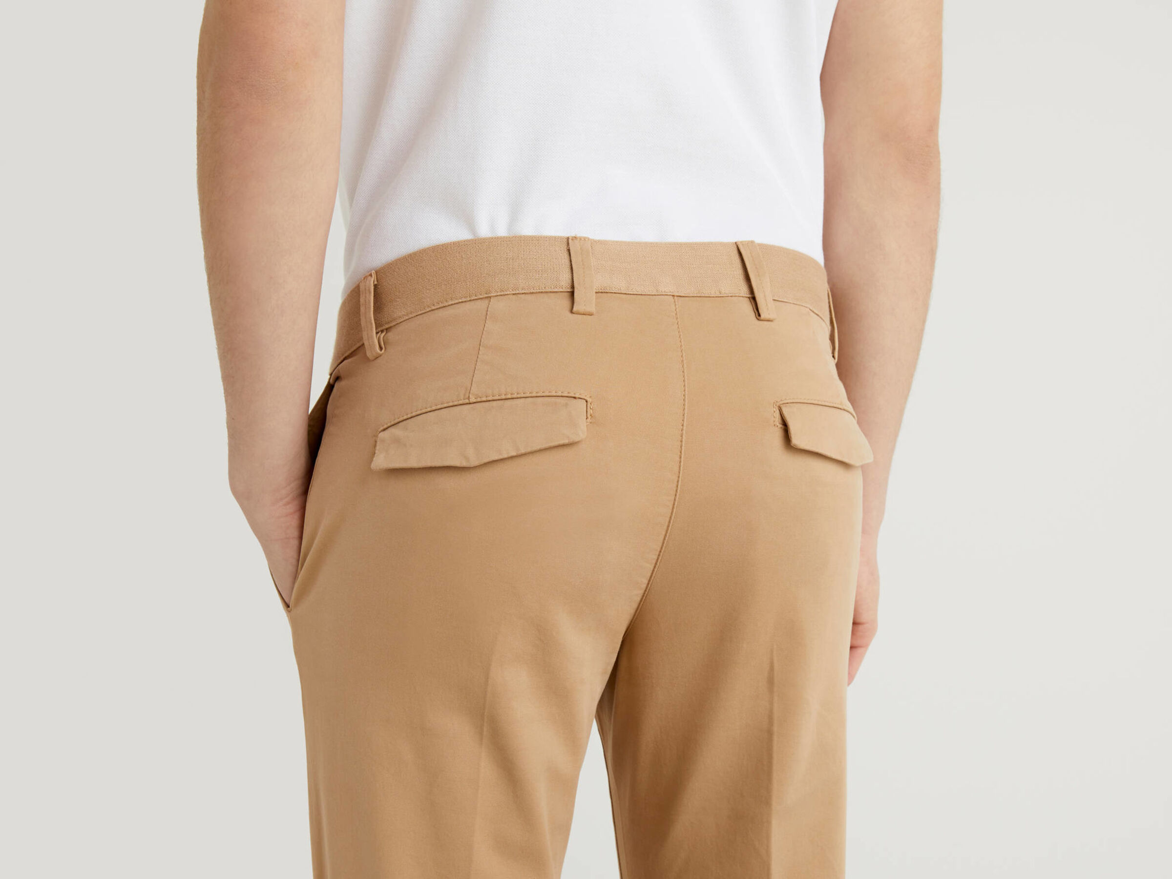 elasticated chinos