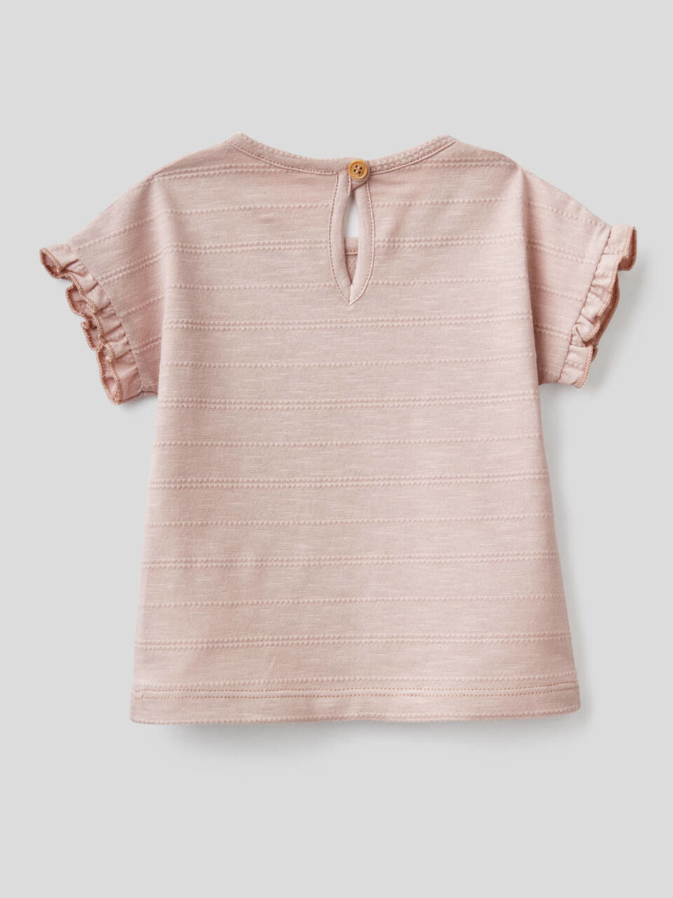 T-shirt in pure cotton with rouches image number 2