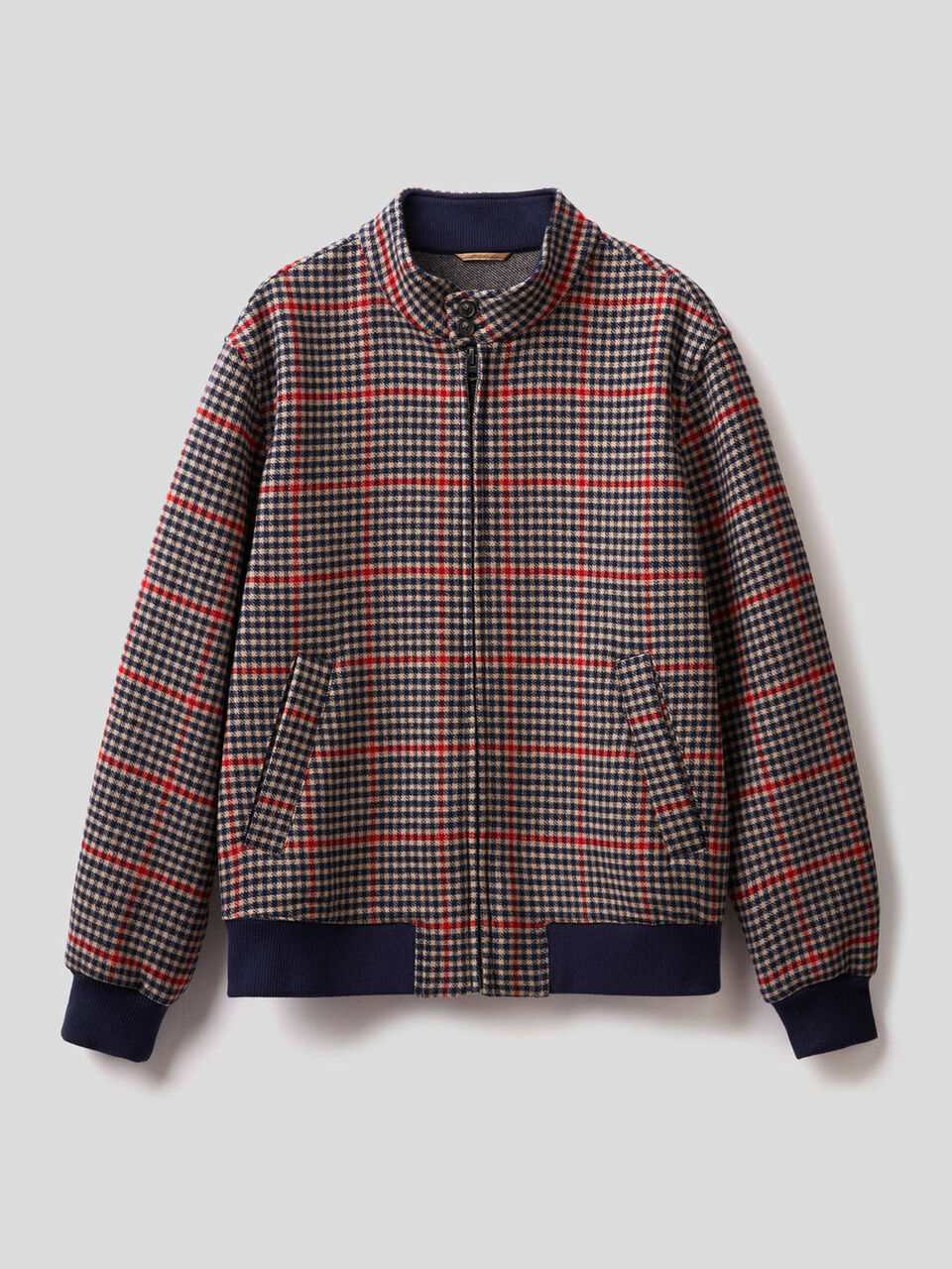 Check pattern jacket image number 1