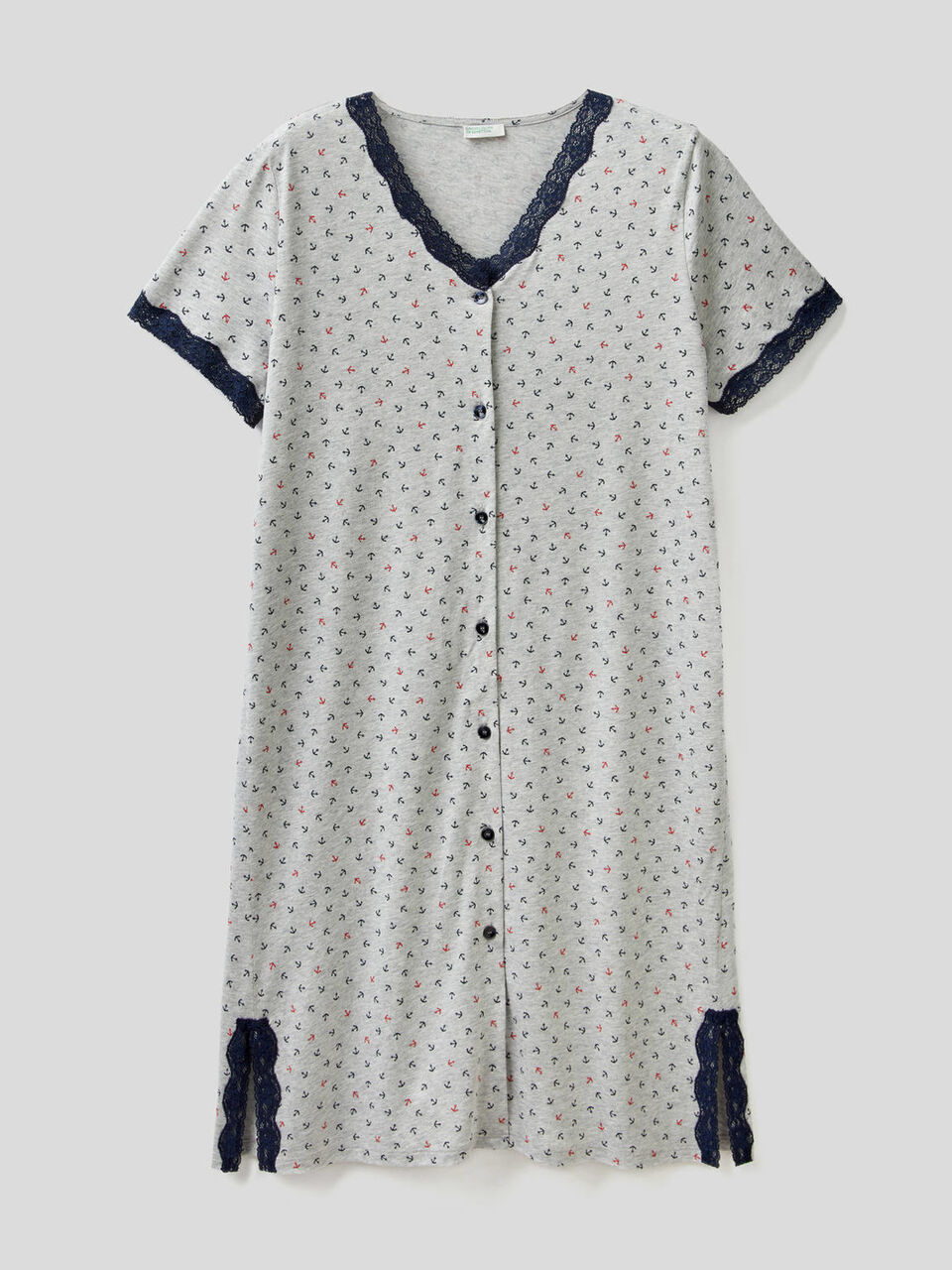 Nightshirt with lace image number 1