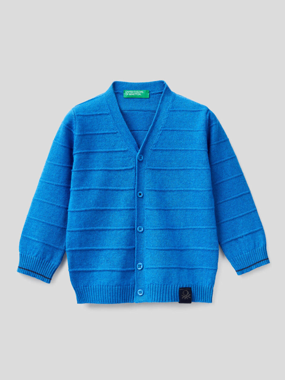 V-neck knit cardigan image number 1