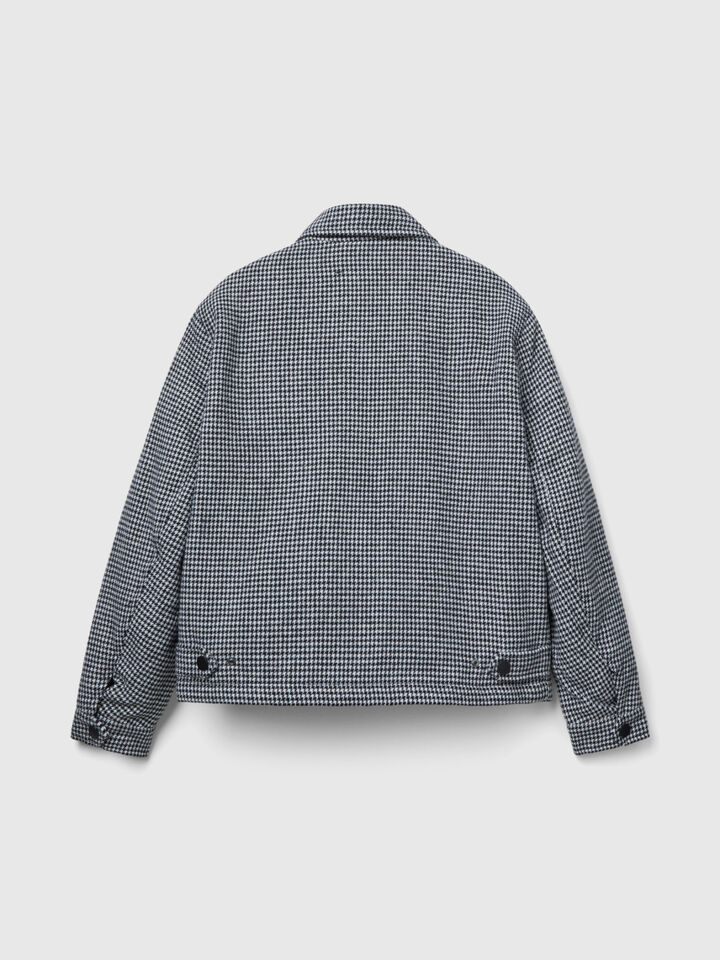 Padded houndstooth jacket image number 2
