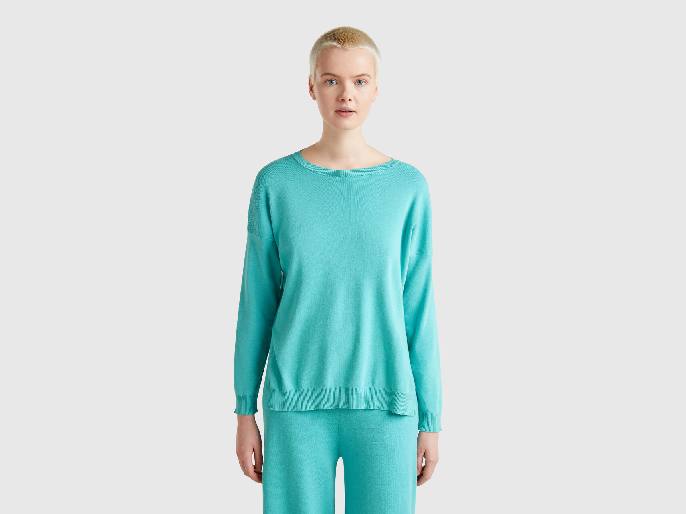 BOAT-NECK SWEAT.L/S Women image number 0