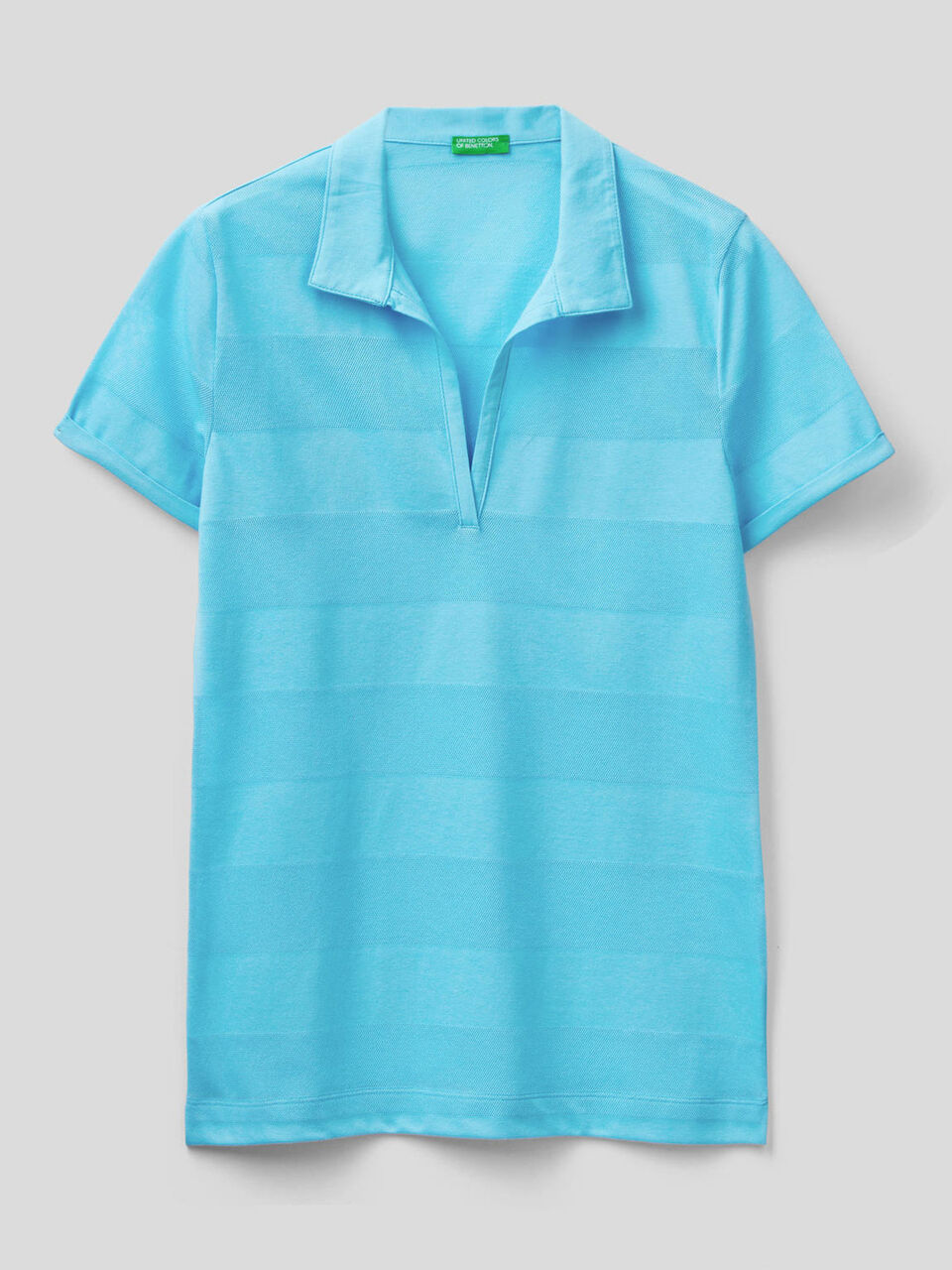 Polo with V-neck image number 1
