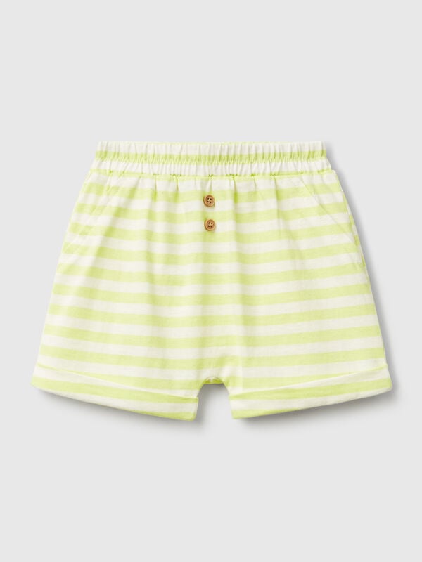 Striped shorts with cuffs New Born (0-18 months)