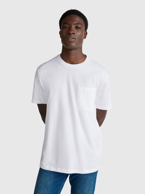 Cotton t-shirt with pocket Men