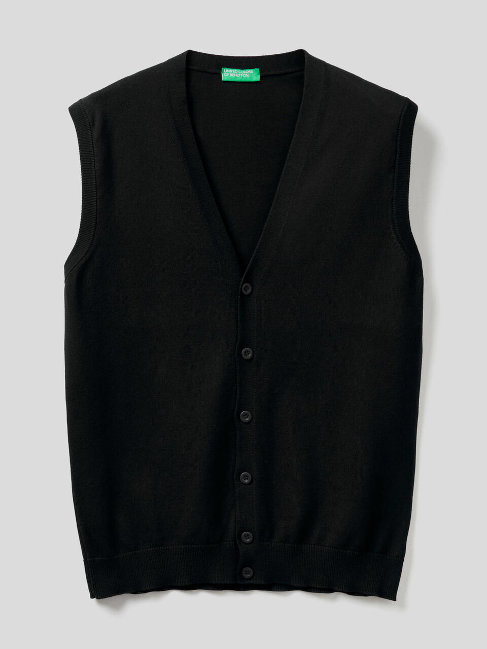 Pure cotton vest with buttons image number 1