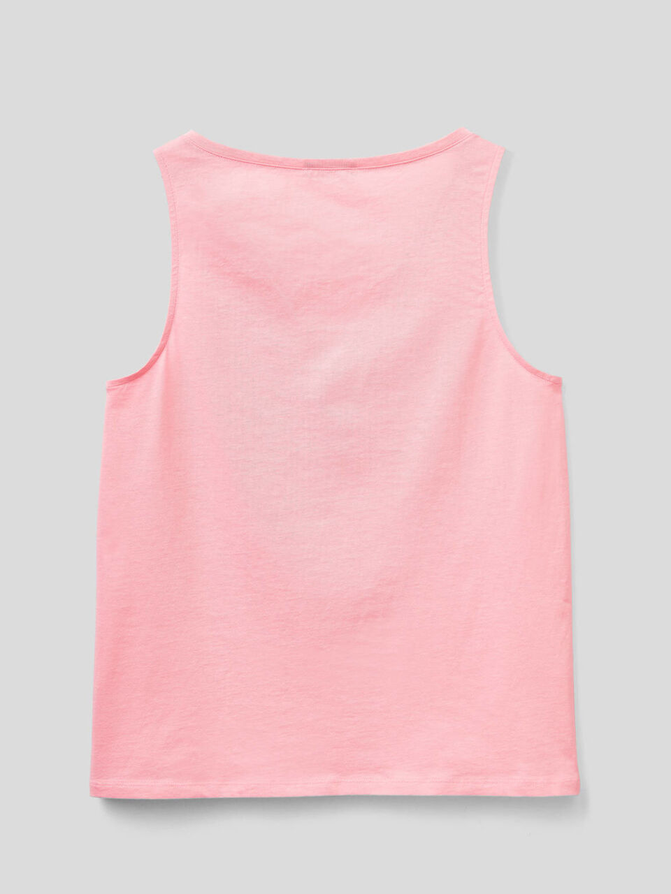 100% cotton tank top with V-neck image number 2