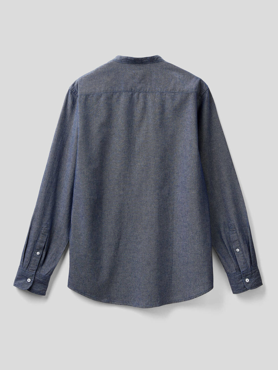100% cotton Mandarin collar shirt image number 2