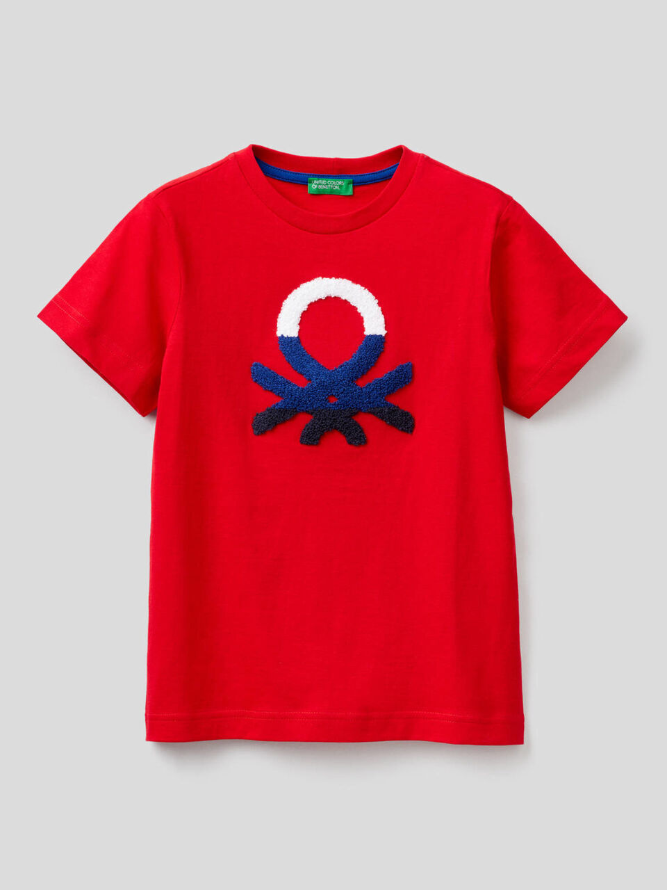 100% cotton t-shirt with logo image number 1