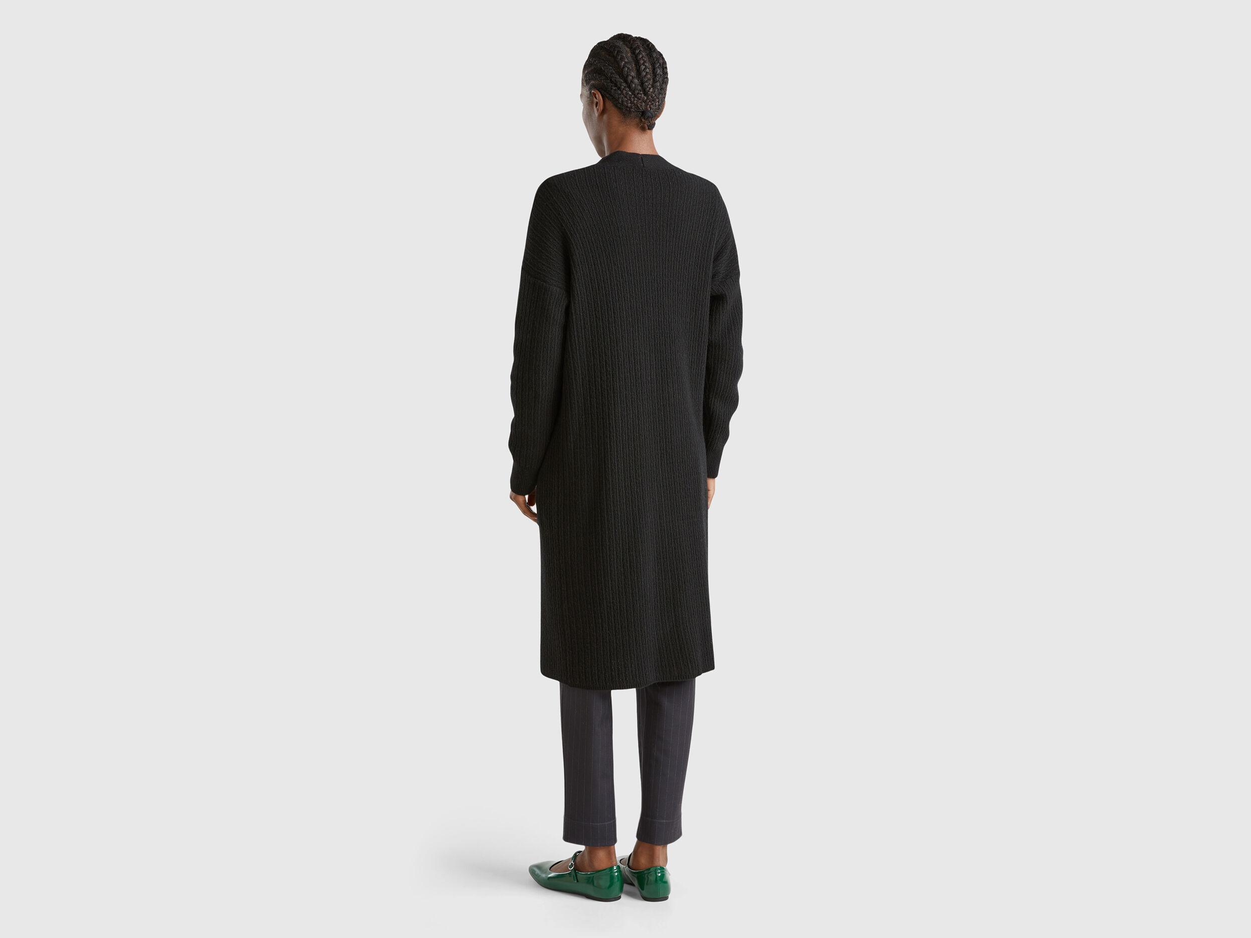 Wool long cardigan womens discount
