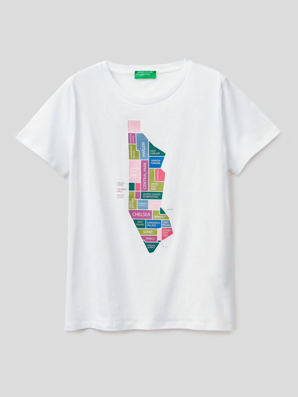 T-shirt with print in 100% organic cotton image number 1
