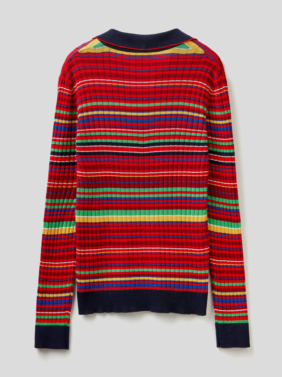 Multicolor polo in 100% cotton tricot image number 2