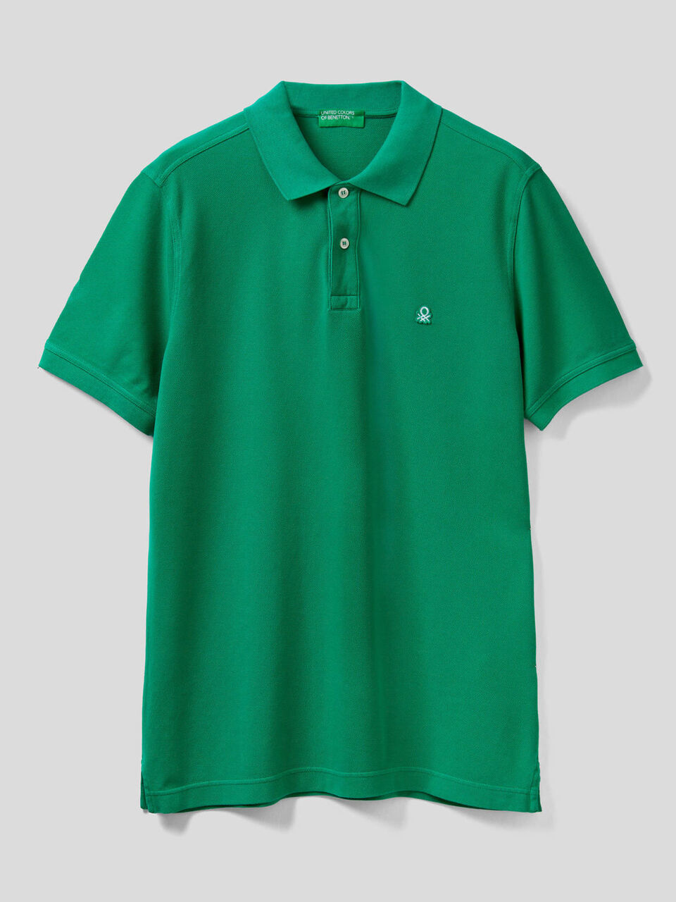 Short sleeve polo in 100% cotton image number 1