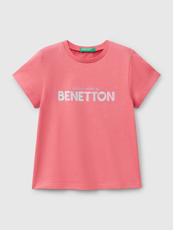 T-shirt with glitter print Junior Girl