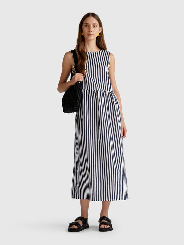 Striped midi dress Women