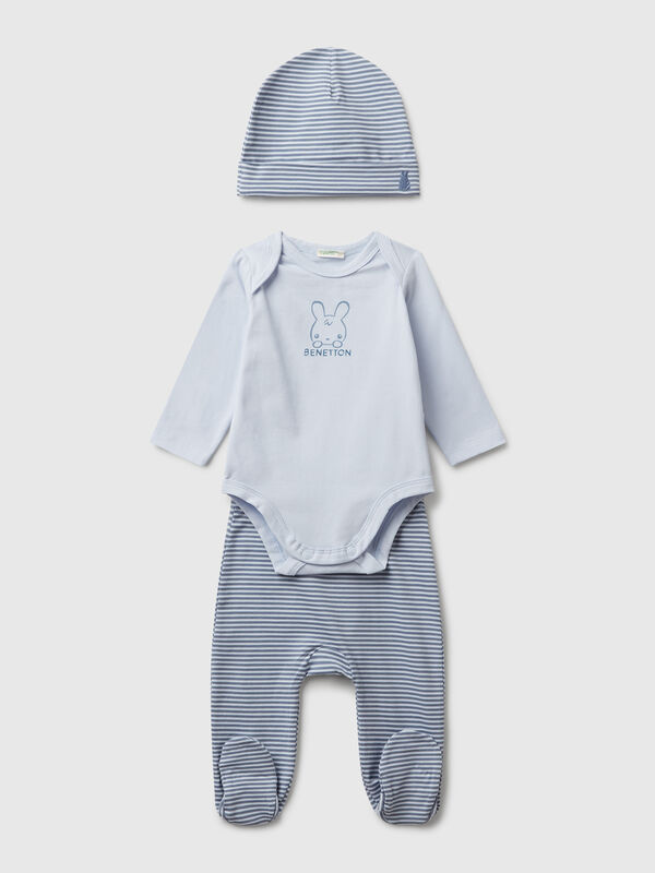 Stretch cotton outfit New Born (0-18 months)