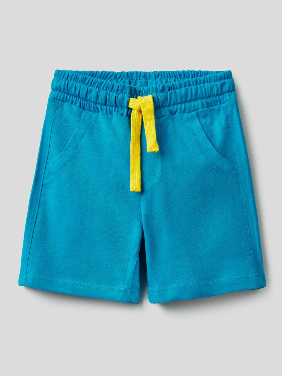 Yarn dyed shorts in pure cotton image number 1