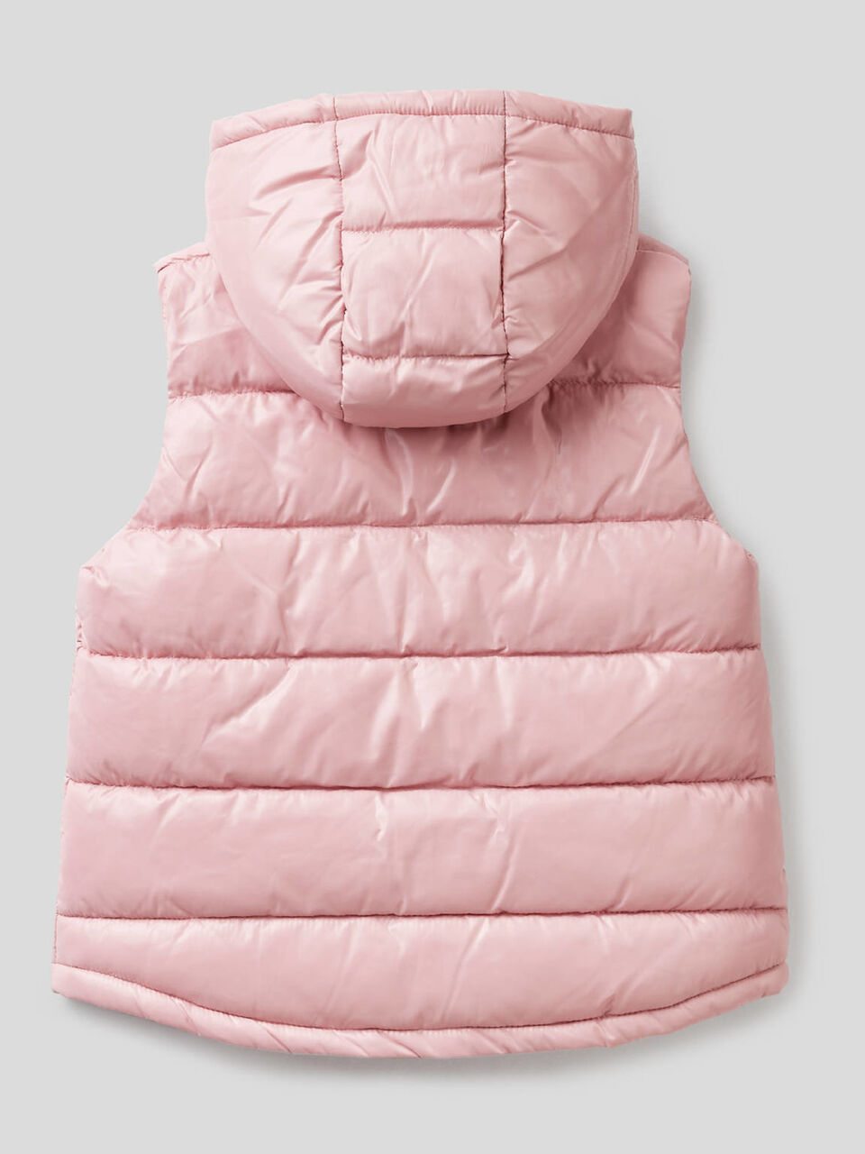 Sleeveless jacket with zip and hood image number 2