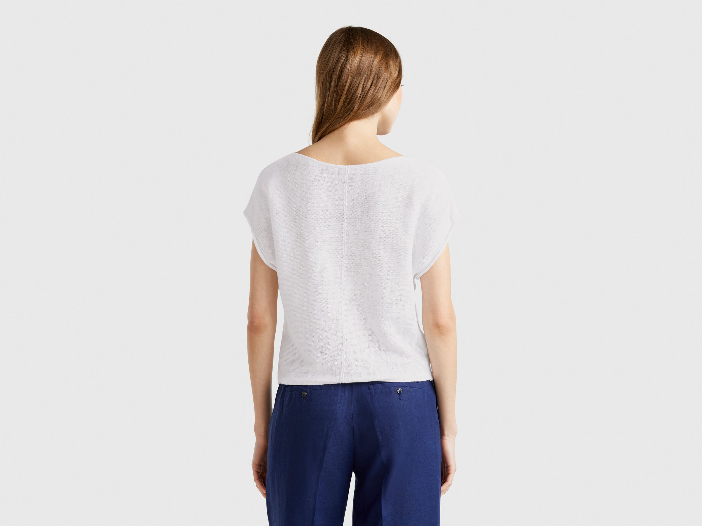 S/L V NECK SWEATER Women image number 1