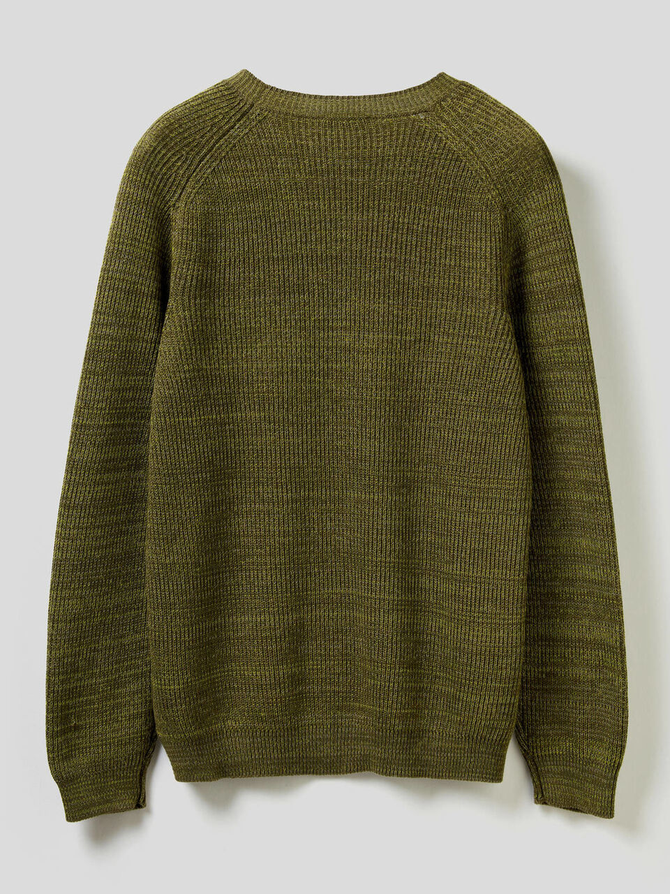 Crew neck sweater in pure cotton image number 2