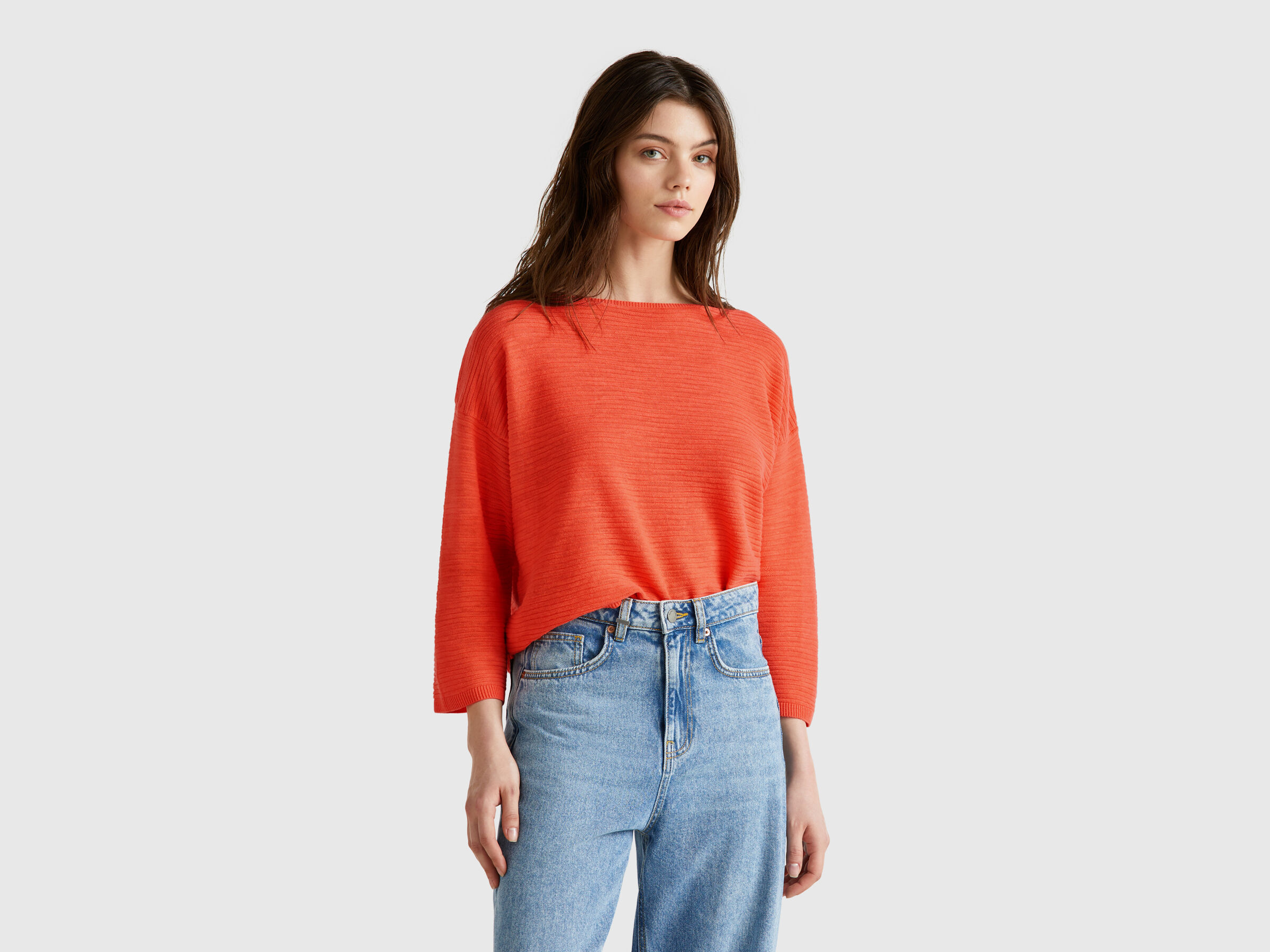 BOAT-NECK SWEAT.L/S Women image number 0