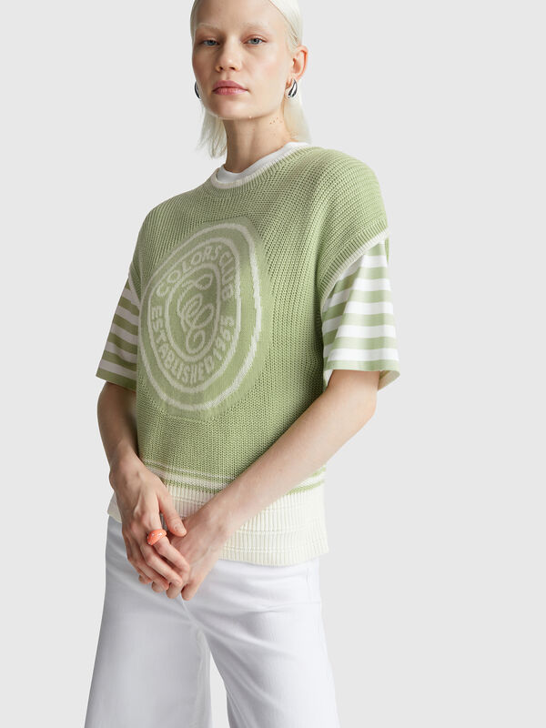 Vest with inlay Women