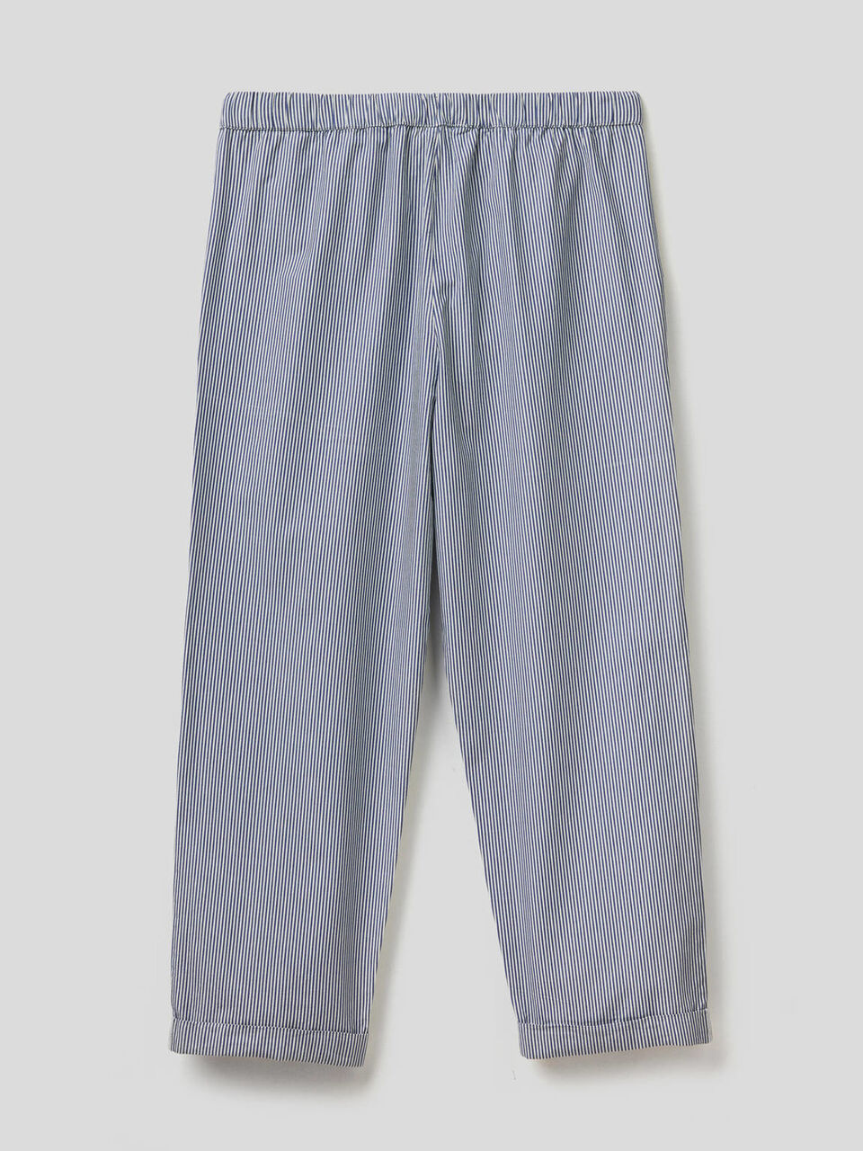 Striped trousers in pure linen image number 2