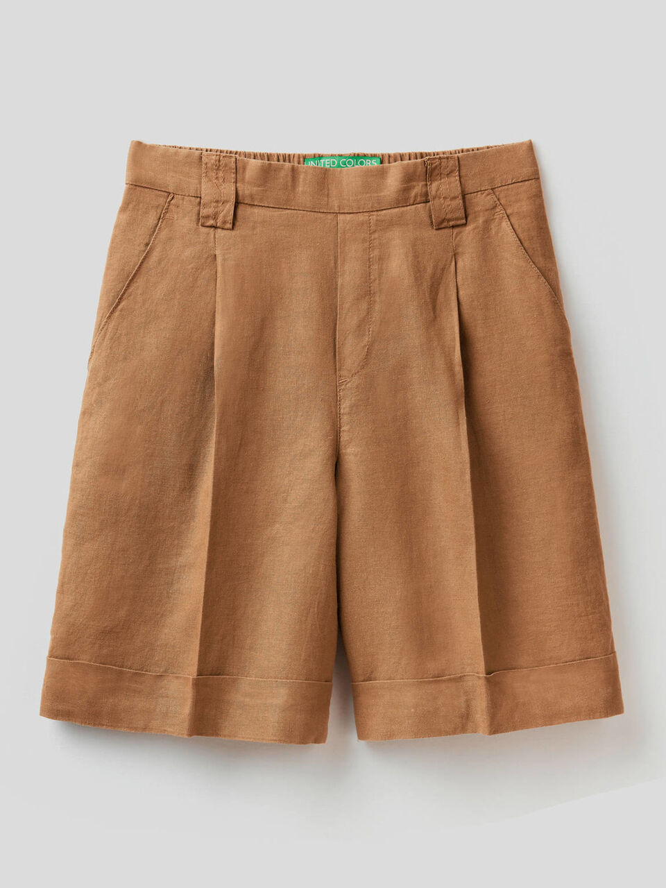 Bermudas in 100% linen image number 1