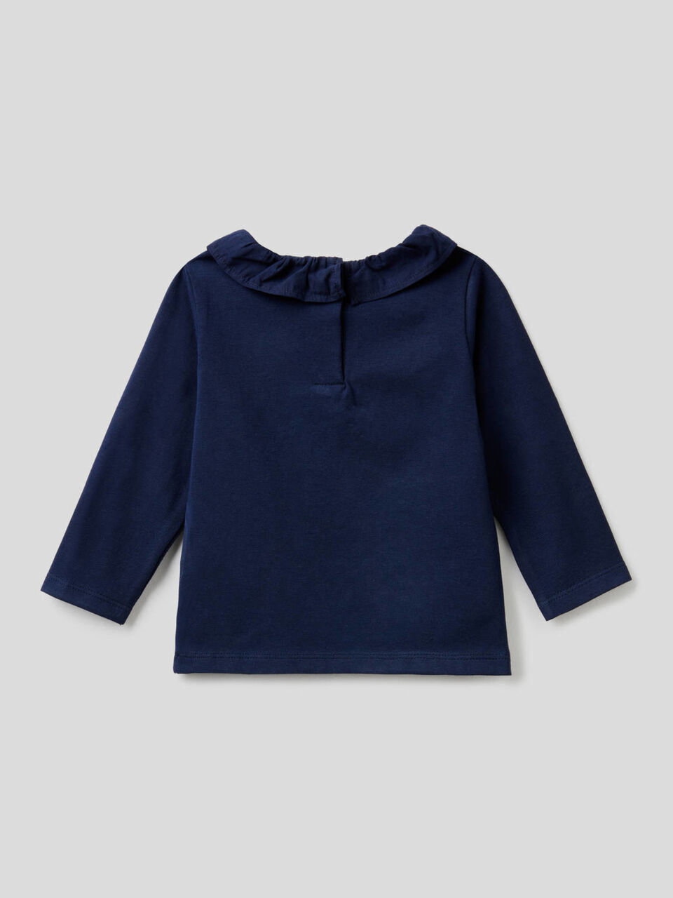 Long sleeve t-shirt with trimmed collar image number 2