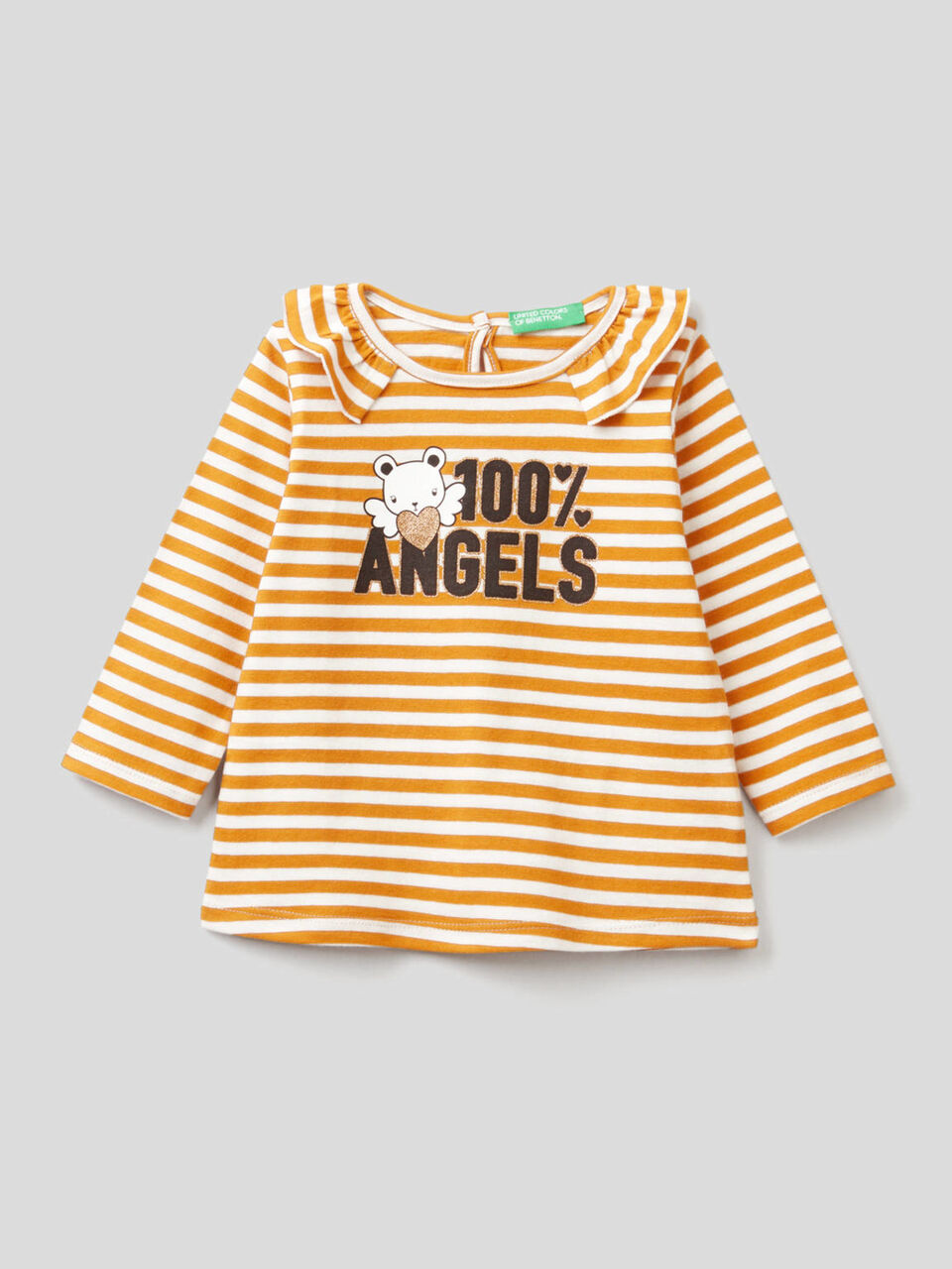 Striped t-shirt in organic cotton image number 1