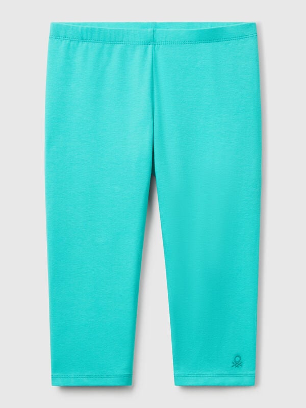 Knee-length stretch cotton leggings Junior Girl