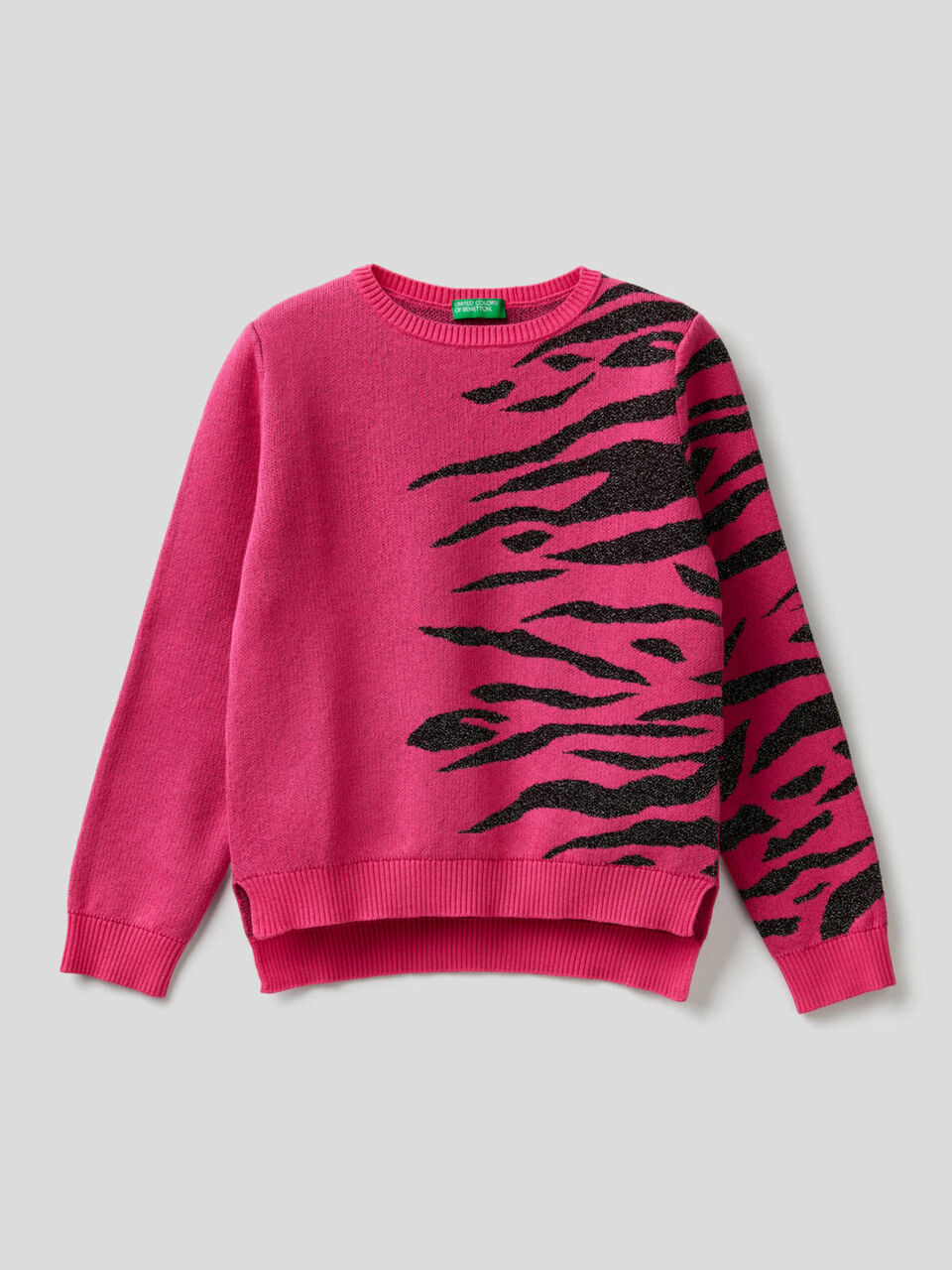 Sweater with animal inlay image number 1