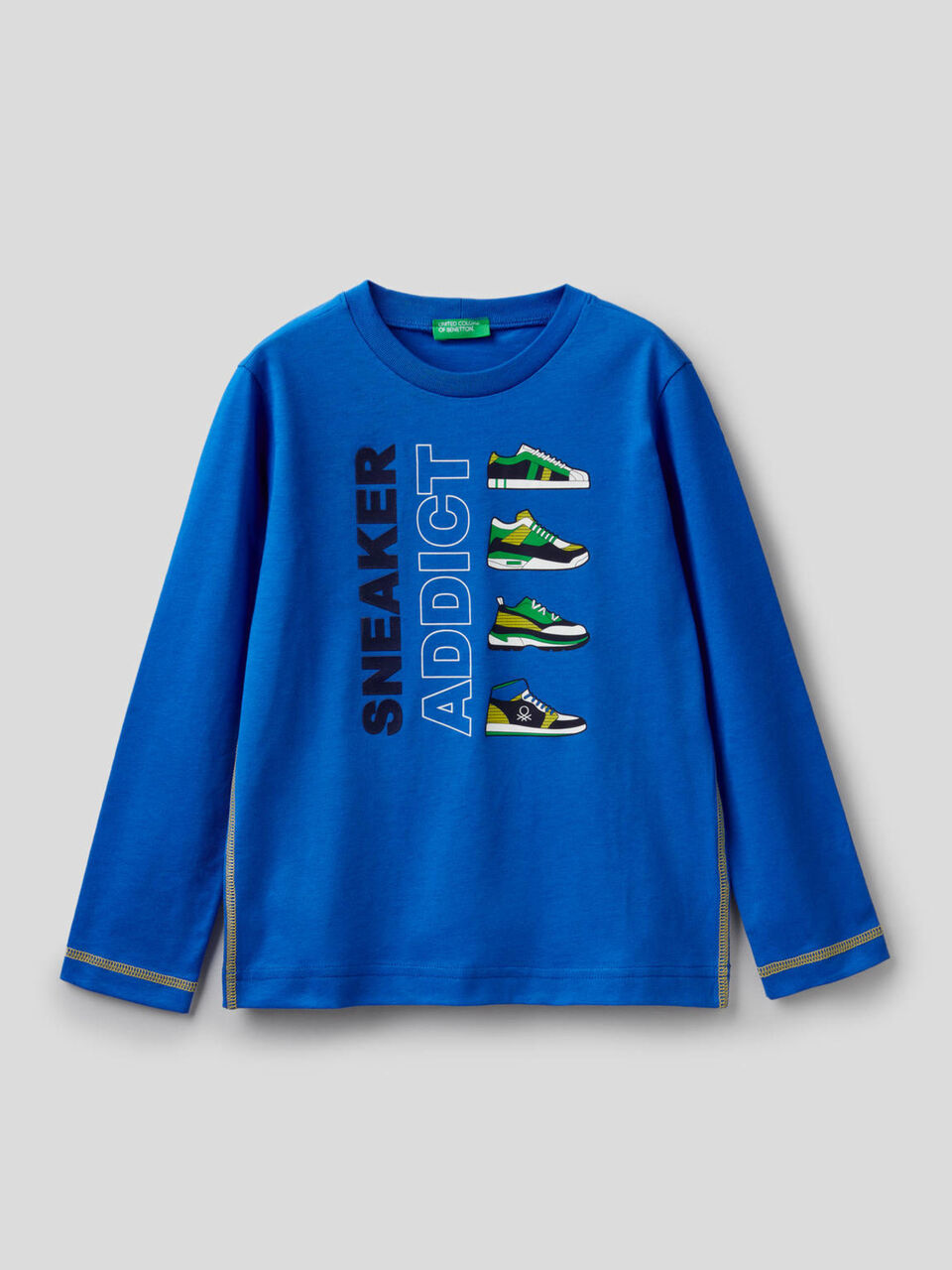 Long sleeve 100% cotton t-shirt image number 1
