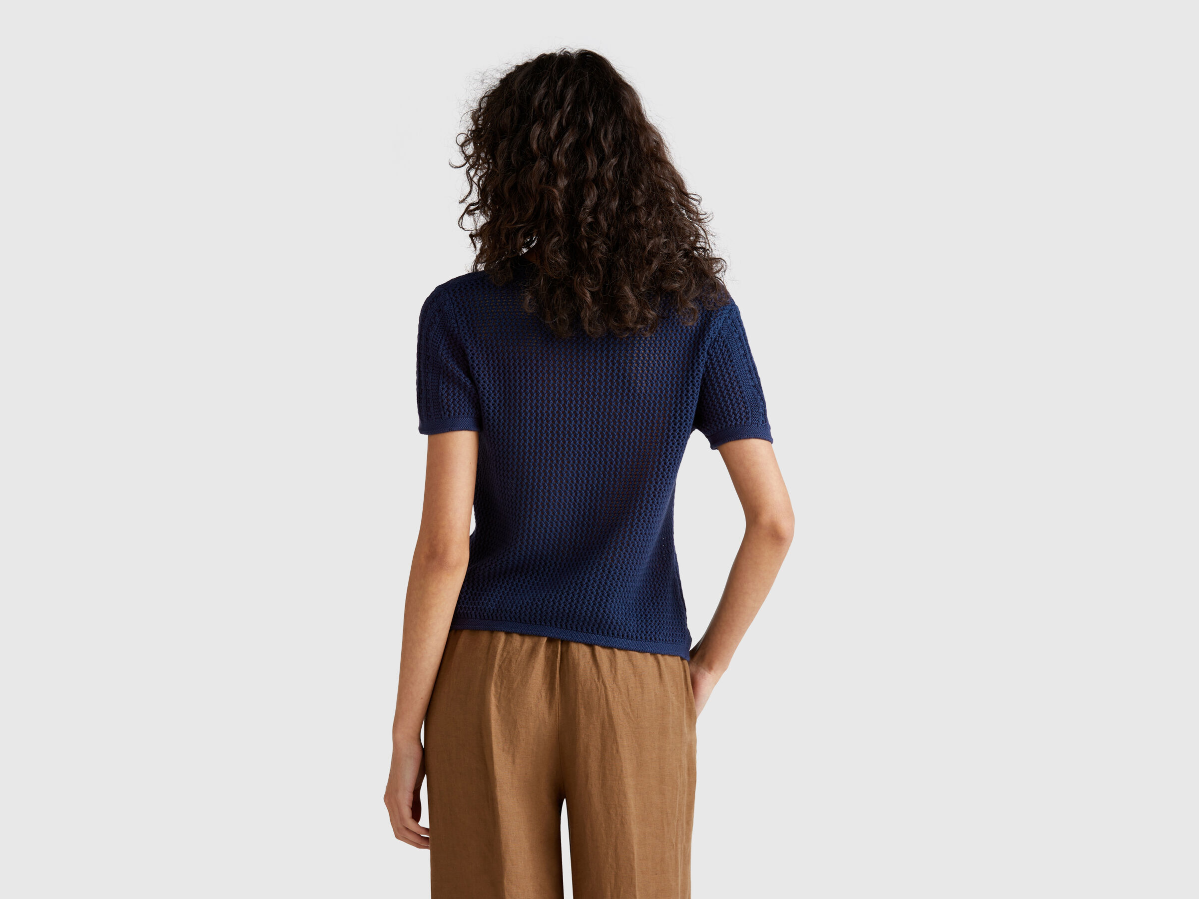 V NECK SWEATER H/S Women image number 1