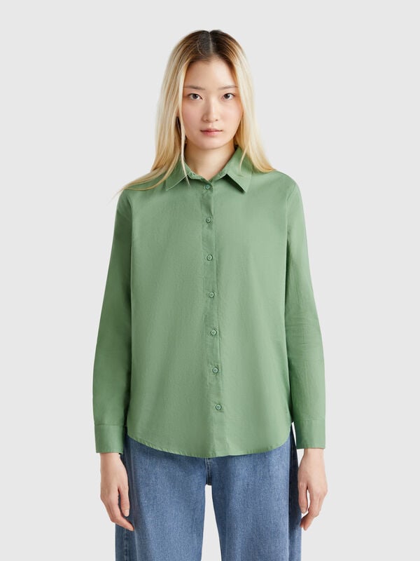 Regular fit shirt in light cotton Women