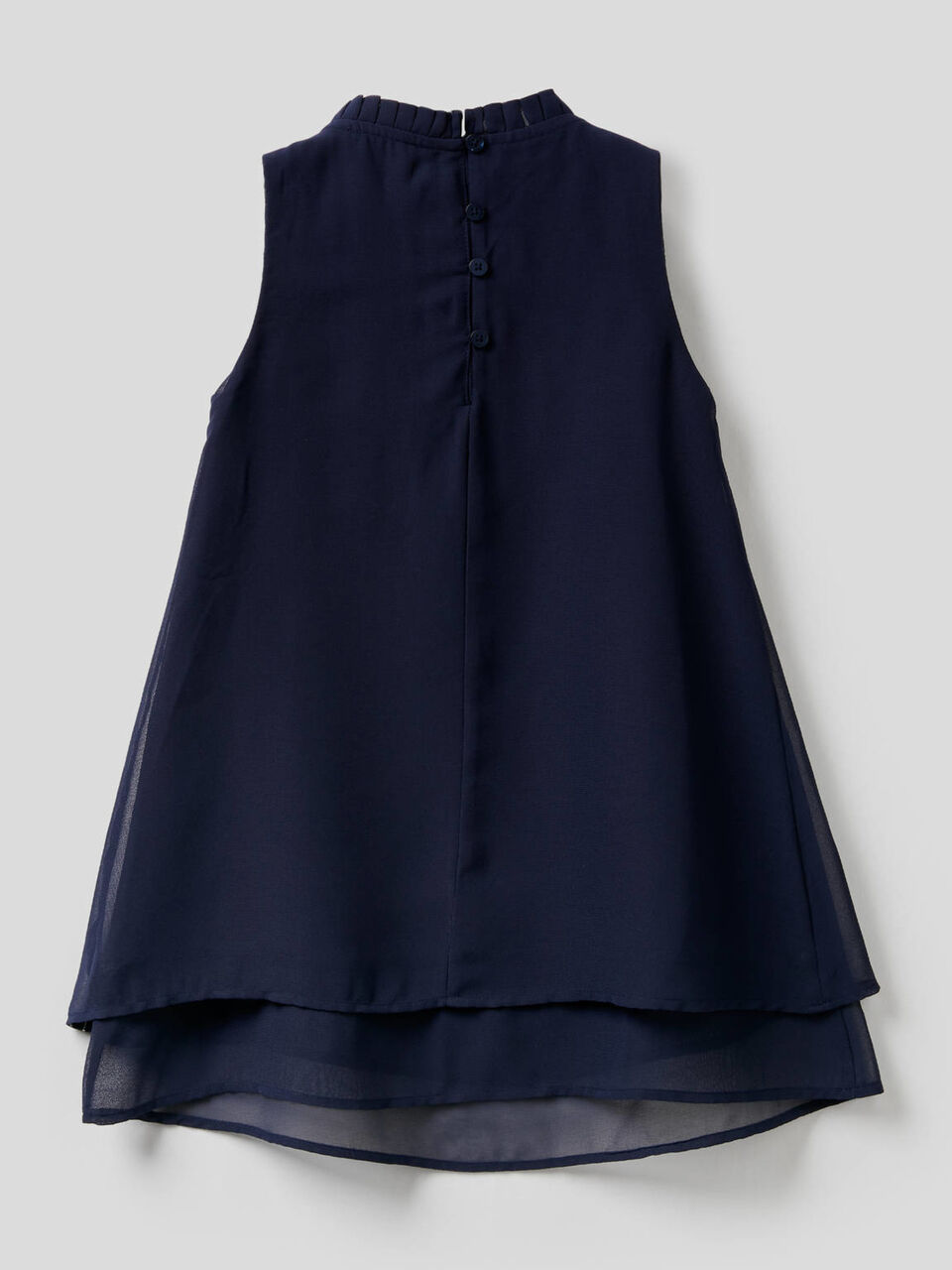 Sleeveless dress with frills image number 2