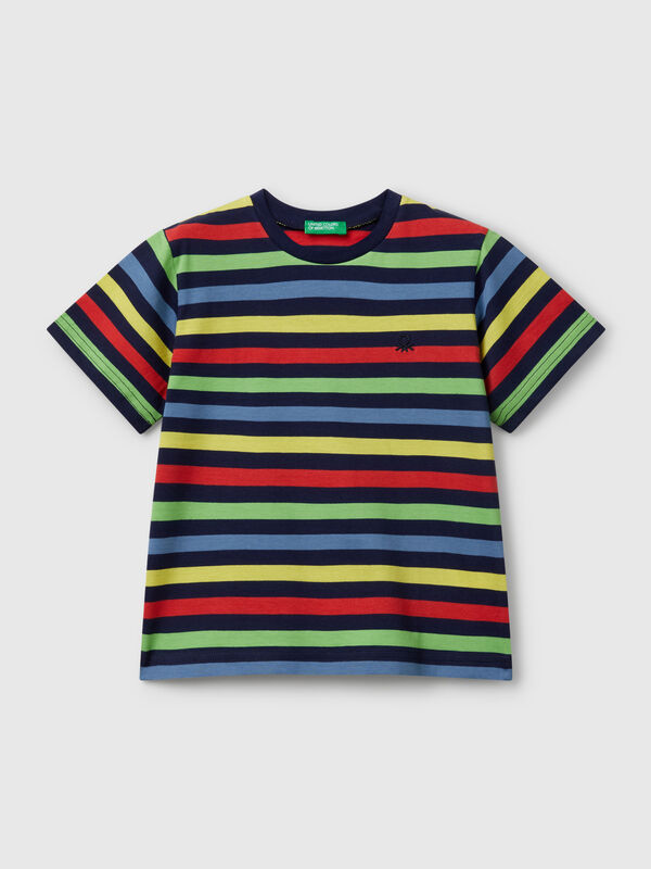 100% cotton striped t-shirt Junior Boy