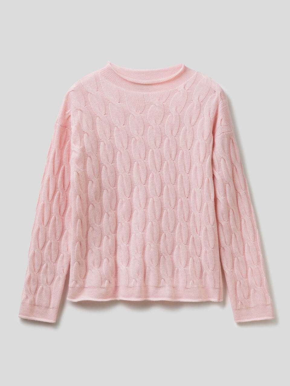 Cable knit sweater image number 1
