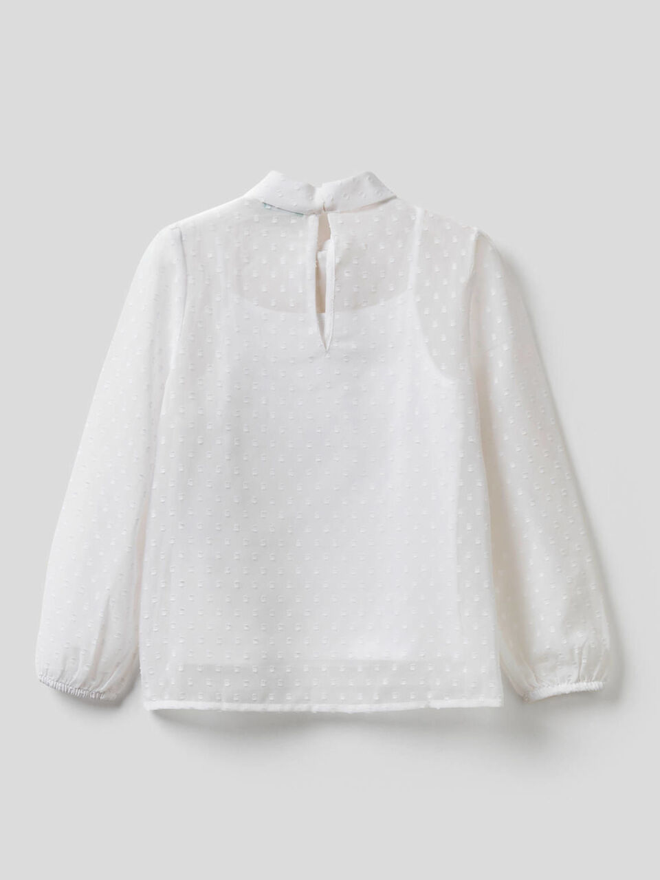 Blouse with bow at neck image number 2