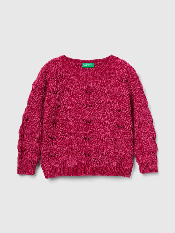 Knit chenille sweater Junior Girl