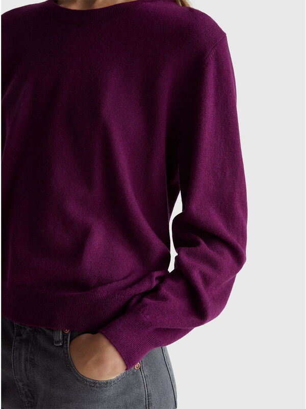 Relaxed fit pure Merino wool sweater Women