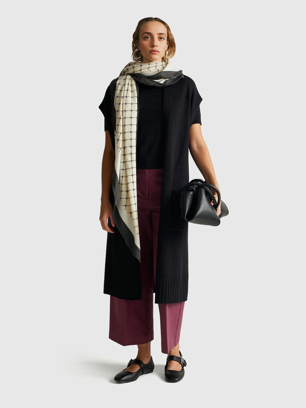 Long cardigan in cashmere blend Women