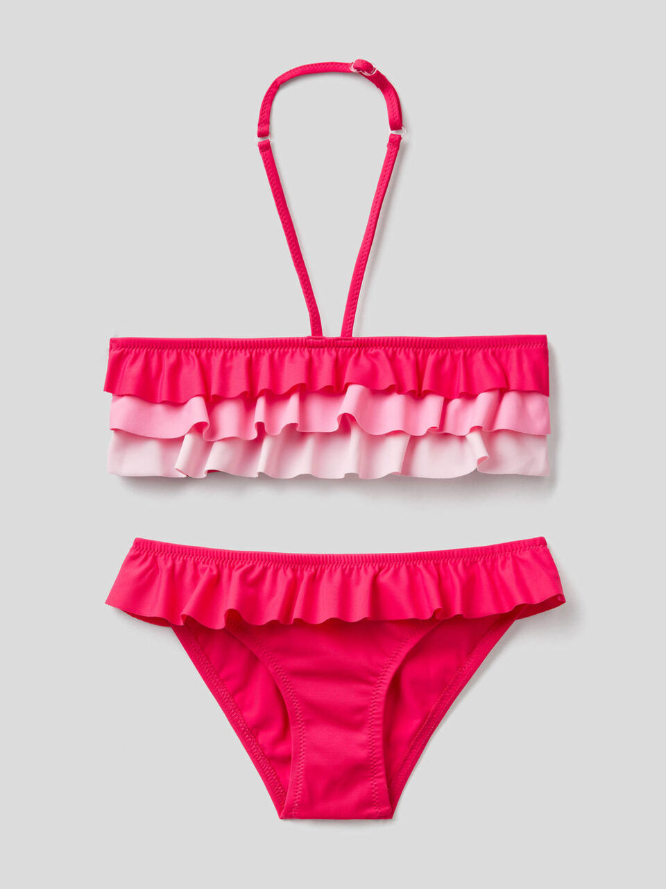 Bikini in ECONYL® with frills image number 1