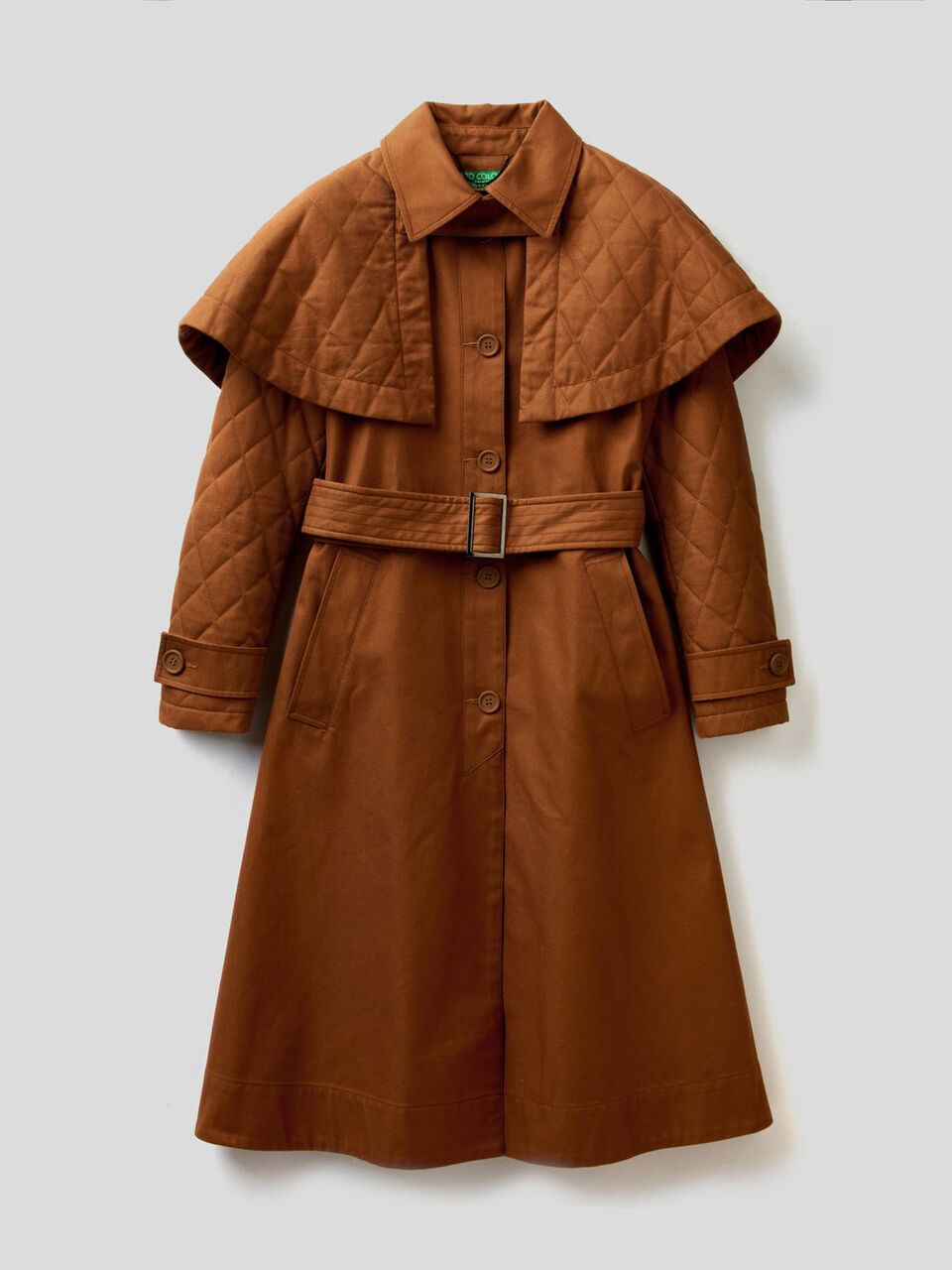 Coat with removable cloak image number 1