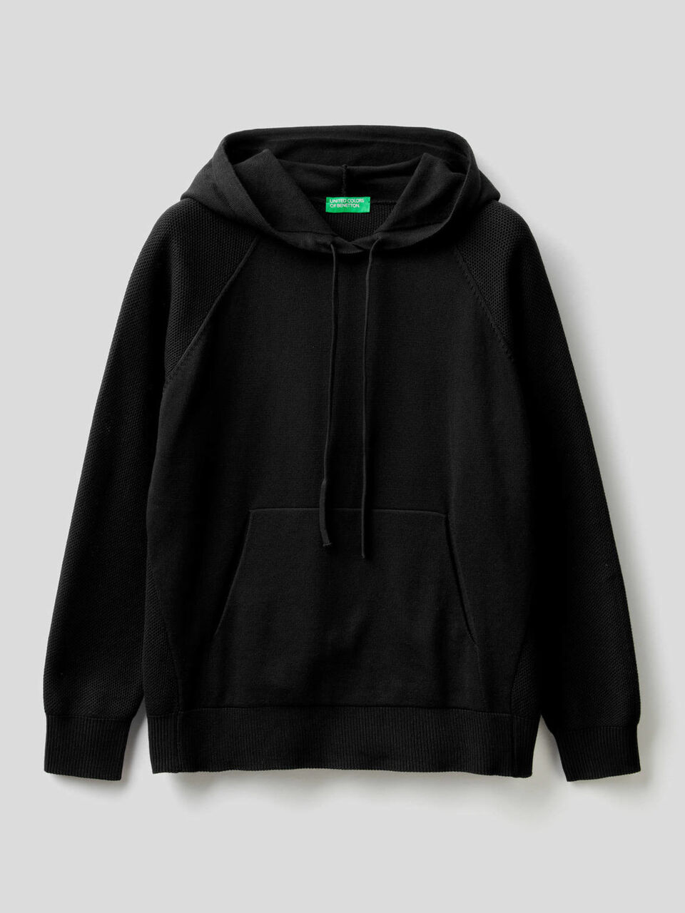 Sweater hood in cotton tricot image number 1