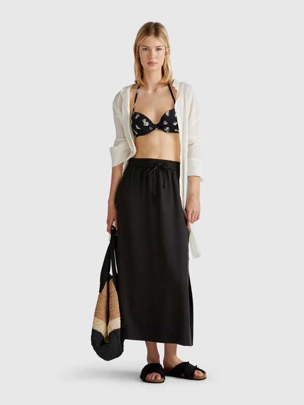 Flowy midi skirt Women