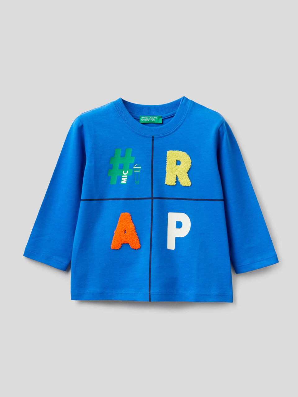 Printed t-shirt in organic cotton image number 1