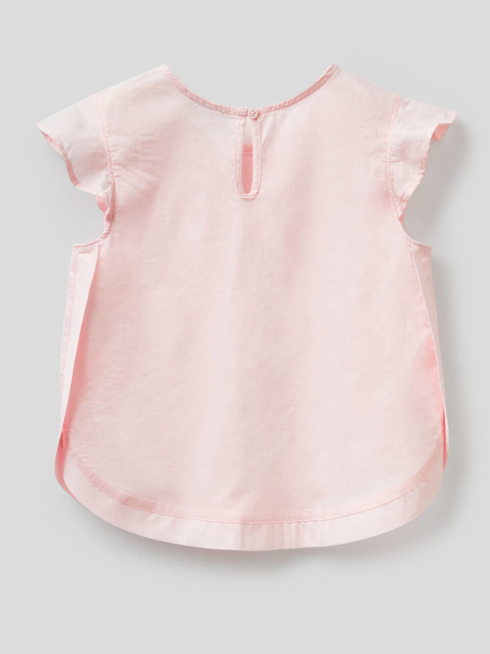 Cotton blouse with ruffle sleeves image number 2